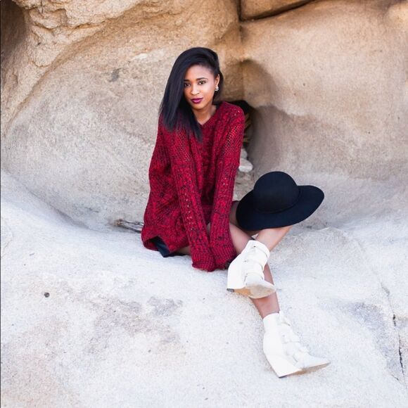 ✨ Express Marled Open Stitch Tunic Sweater✨ - Picture 6 of 8